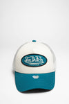 TRUCKER BOSTON Peaked Cap White Green Thumbnail