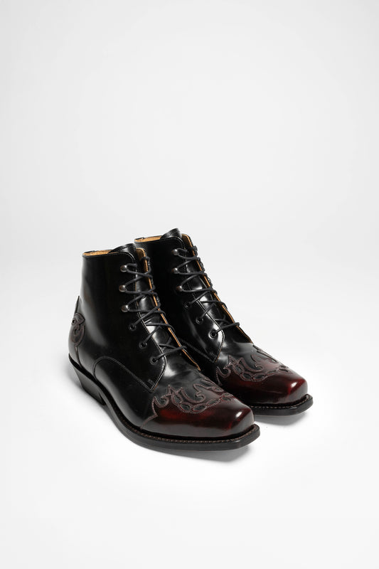 FB Fashion Boots CLARA women's western ankle boots red black