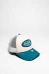 TRUCKER BOSTON Peaked Cap White Green Thumbnail