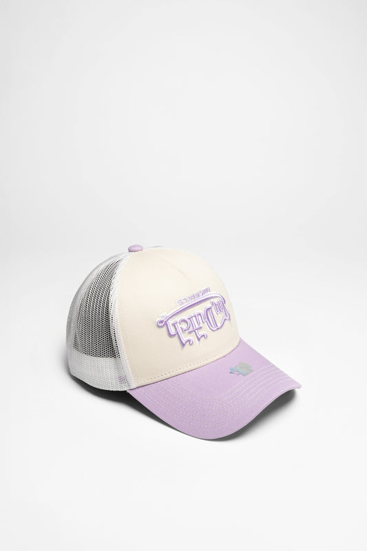Von Dutch TRUCKER BOSTON Peaked Cap Purple White