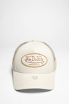 TRUCKER BOSTON Peaked Cap Beige White Thumbnail