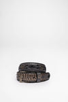 FG5824 Exotic Leather Belt - Piton Gris Thumbnail