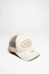 TRUCKER BOSTON Peaked Cap Beige White Thumbnail