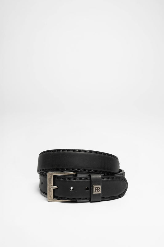 FB Fashion Boots FG3005 Black leather belt - matt black