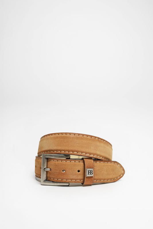 FB Fashion Boots FG5836 Leather Belt Suede Beige