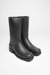 LOU GOMA leather boots black - rubber sole Thumbnail