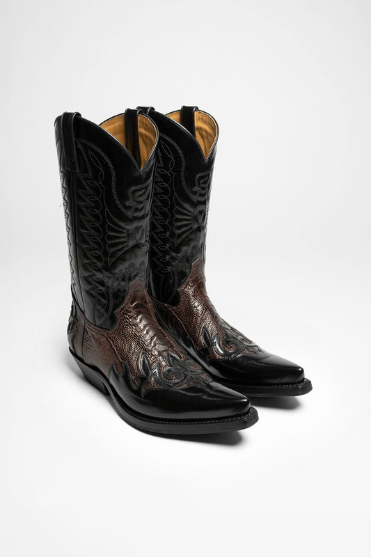 FB Fashion Boots CARLOS Men's Western Boots Black Brown - Strauss