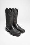 8048 RETRO Men's Western Riding Boots Black Thumbnail