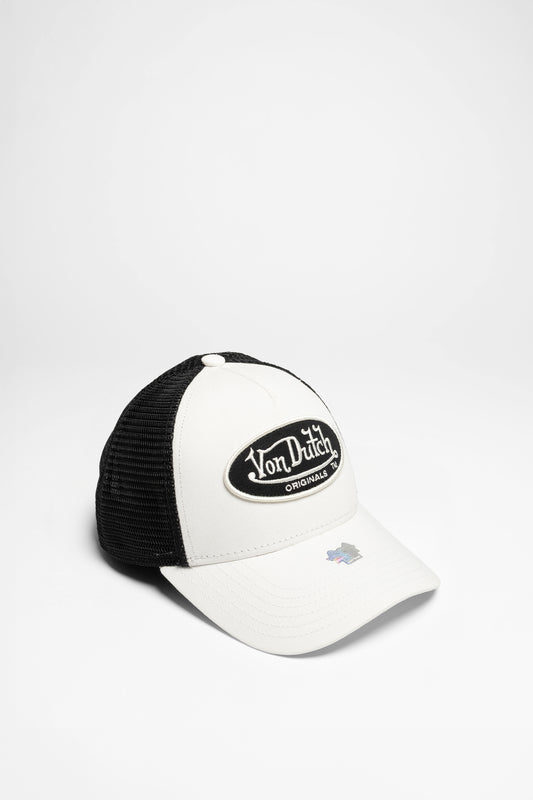 TRUCKER BOSTON Unisex Weiß Schwarz