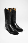 BU1006 MB FIVE Black Western Boots - Rubber Sole Thumbnail