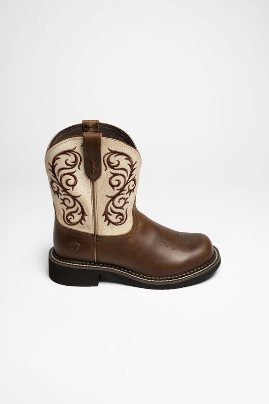 Seitenansicht Ariat FATBABY HERITAGE LILAH Damen Braun Weiß