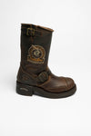 3565 STEEL Unisex Engineer Boots Brown - Steel Cap Thumbnail
