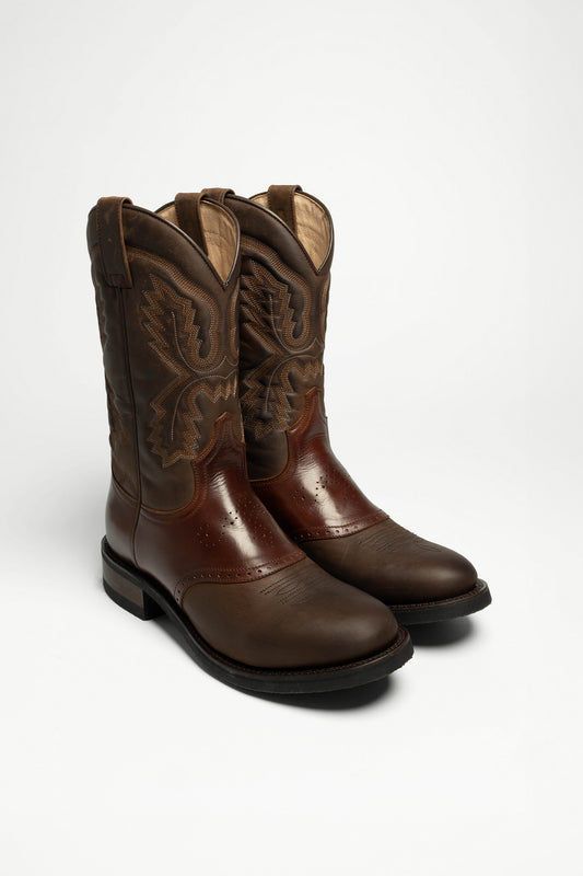 5357 LAM Men's Western Riding Boots Brown