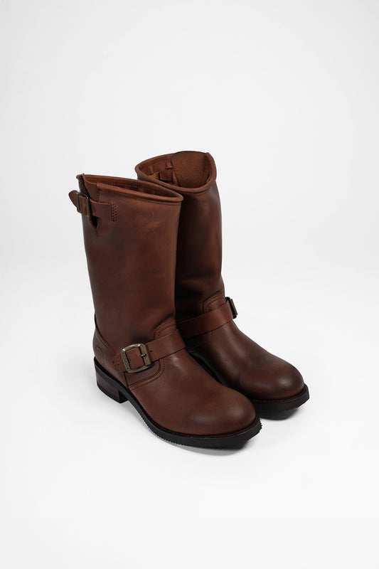 2944 CAROL Unisex Engineer Boots Brown