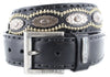 7606 Black Leather Belt Thumbnail