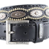 7606 Black Leather Belt Thumbnail