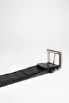 7606 Black Leather Belt Thumbnail