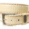 8563 Exotic Beige Leather Belt - Cobra Natural Thumbnail