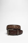 8680 Brown Exotic Leather Belt Thumbnail