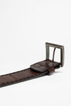 8680 Brown Exotic Leather Belt Thumbnail