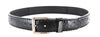 8563 Exotic Black Leather Belt - Python Brillo Thumbnail