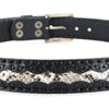 8347 Schwaz White Exotic Leather Belt - Negro Natural Thumbnail