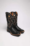 1963 RUFF STOCK Men's Black Western Riding Boots Thumbnail