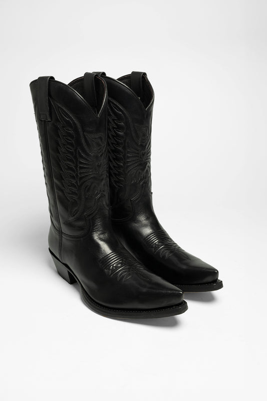 2073 CUERVO WEST Unisex Western Boots Black