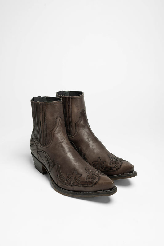 4660 CUERVO WEST Westernstiefelette Grau