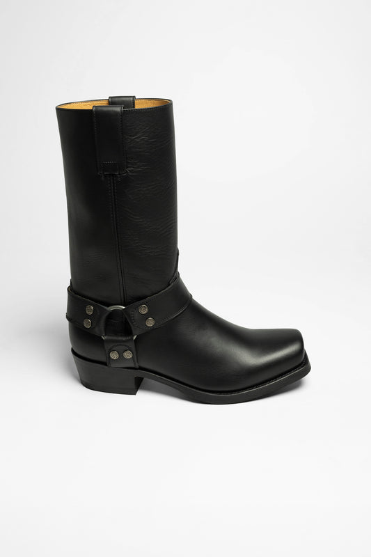 Van Hill Biker Boots Schnallen Nieten Boots Schnallen Nieten VAN