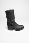 9809 BLUES Unisex Biker Boots Black - Thinsulate Insulation Thumbnail