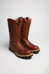 1737 COWBOY WORK PULL ON Men's Brown Western Riding Boots Thumbnail