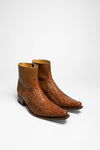 5701P OMIM Exotic Braun Westernstiefelette - Piton Peanut Thumbnail