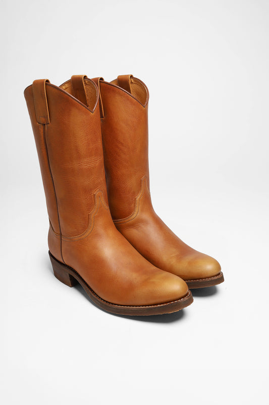 J's.o.l.e Cowboystiefel Für Herren - Western-Stil, Braun, Mit Quadratischer Zehenpartie & Stickerei - Für Freizeit, Ranch & Country-Partys