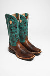 1761 RUFF STOCK Ladies Western Riding Boots Brown Thumbnail