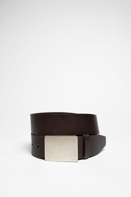 V4423-691 Leather Belt Dark Brown - Extra Long