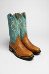 Sendra Boots 11594 Tang Damen Westernreitstiefel - braun türkis Thumbnail