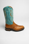 Sendra Boots 11594 Tang Damen Westernreitstiefel - braun türkis Thumbnail