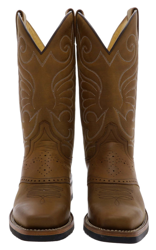 Seitenansicht Sendra Boots 11598 MUSTI Damen Braun Westernreitstiefel