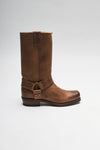 BU2001 JB FOUR Brown Biker Boots - Rubber Sole Thumbnail