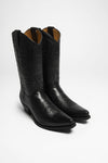 BU1006 MB FIVE Black Western Boots - Rubber Sole Thumbnail