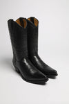 BU1006 MB FIVE Black Western Boots - Rubber Sole Thumbnail