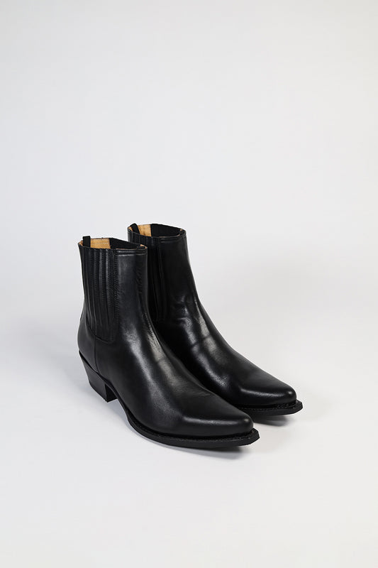 BU1008 MB FIVE Black western ankle boot