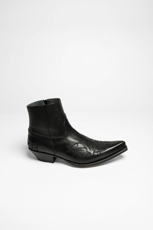 Seitenansicht Sendra 7216 JAVI Western ankle boots black