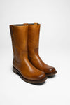 3162 ROEL Brown leather boots - rubber sole Thumbnail