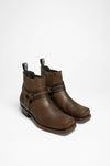 MB004 Unisex Bikerstiefelette Braun Thumbnail