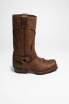 MB002 Brown Biker Boots - Rubber Sole Thumbnail