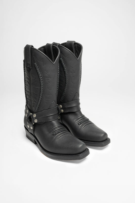 Mayura Boots MB007 Black Biker Boots