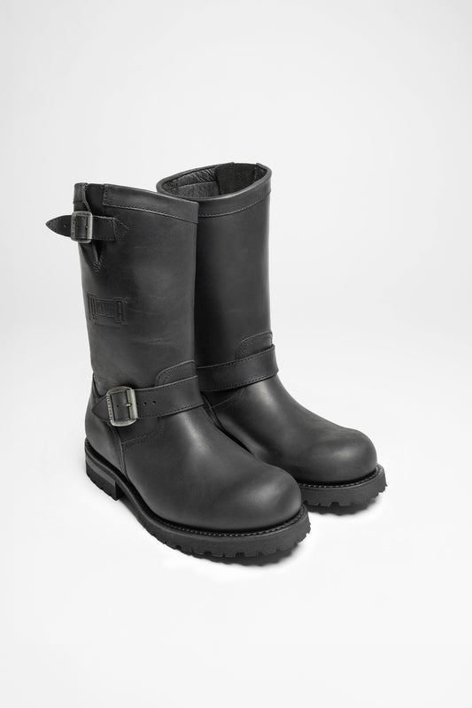 Mayura Boots MB018 Black engineer boots - without steel toe cap