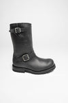 MB018 Black engineer boots - without steel toe cap Thumbnail